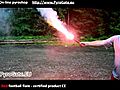 Red football flare by PyroGate EU | BahVideo.com