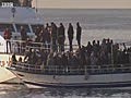 Migrants from North Africa swarming to Lampedusa | BahVideo.com