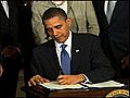 Obama Signs Historic Health Bill | BahVideo.com
