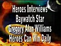 Baywatch Gregory Williams Says Heroes Stand Up In Face Of Flaws | BahVideo.com