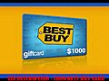Best Buy 1000 Giftcard Giveaway 2011  | BahVideo.com