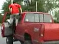Truck Kisses Pole | BahVideo.com