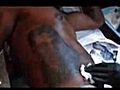 NAS GETS TATTOOED AT ALL OR NOTHING TATTOO | BahVideo.com