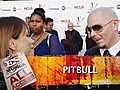 Pitbull on the red capet | BahVideo.com
