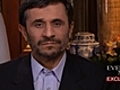 Ahmadinejad on Nuclear Program | BahVideo.com