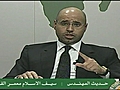 Gaddafi s son addresses Libya | BahVideo.com