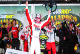 Joey Logano celebrates first Daytona win | BahVideo.com