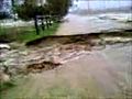 Water Breaks Road in Arvin Video 2 | BahVideo.com