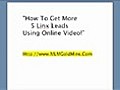 How To Get More 5 Link Leads Using YouTube Video  | BahVideo.com