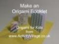 Origami Booklet - Useful and Fun to Fold  | BahVideo.com
