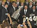 Obama welcomes Pittsburgh Penguins to White House | BahVideo.com