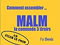 Comment assembler la commode 3 tiroirs MALM d IKEA - 4 6 | BahVideo.com