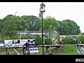 Pole Climber Crashes Onto Creek s Edge | BahVideo.com