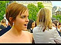 Emma Watson dazzles at premiere | BahVideo.com