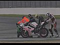 An unusual crash for two race bikes | BahVideo.com