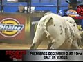 Junior Seau Gets Run over by a Bull at PBR official  | BahVideo.com
