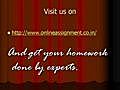Assignment Help Is here with http www onlineassignment co in  | BahVideo.com