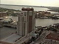 Royalty Free Stock Video SD Footage Aerial Footage of a Marriott Hotel in Tampa Florida | BahVideo.com