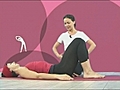 Exercice de Pilates n 3 Single leg stretch  | BahVideo.com
