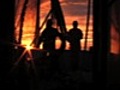 Fishing nets at sunset | BahVideo.com
