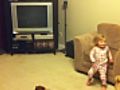 2 Year Old Girl Dances to Star Trek TOS  | BahVideo.com