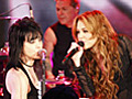 Joan Jett and Miley Cyrus Perform Joan s  | BahVideo.com