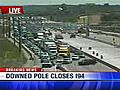 Downed Wires Close I-94 | BahVideo.com