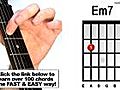 How to Play the Em7 Guitar Chord | BahVideo.com