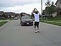 Kid Jumps Moving Car | BahVideo.com