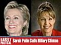 Sarah Palin Calls Hillary Clinton | BahVideo.com