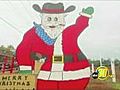 Gun toting Santa sign causes controversy in  | BahVideo.com