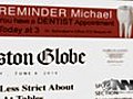 Boston Globe Tailors Print Edition For Three  | BahVideo.com