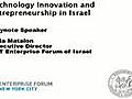 MITEF-NYC Technology Innovation and Entrepreneurship in Israel 1 of 2  | BahVideo.com