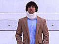 Safety - Guy With a Neck Brace | BahVideo.com