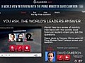 YouTube World View David Cameron | BahVideo.com