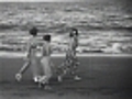 Tasmanian countryside, Hobart and Tasmanian Tiger (c1932) - Clip 1: Women walking along the beach | BahVideo.com