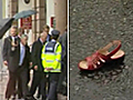 Shoe eggs hurled at former British PM Tony Blair | BahVideo.com