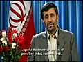 Iranian President Ahmadinejad s Christmas Message | BahVideo.com