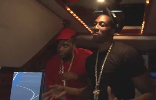 Dwight Howard amp Josh Powell Rapping Birdman s amp Big Tymers Still Fly In Their Tour Bus During The NBA Lockout  | BahVideo.com