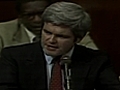 Flash back 1982 Gingrich battles budget | BahVideo.com