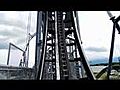 Front Row On World s Steepest Roller Coaster | BahVideo.com