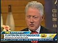 Clinton assesses 2012 GOP field | BahVideo.com