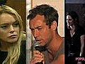 Video of Lindsay Lohan in Court Jude Law Singing and Robert Pattinson and Kristen Stewart at an LA Movie Theater For Eclipse | BahVideo.com