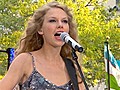 Taylor Swift rocks out to Mine  | BahVideo.com