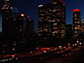 Downtown LA at night | BahVideo.com