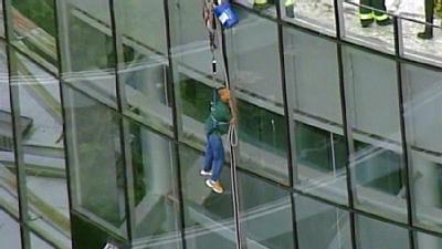 UNCUT: First Video From Window Washer Rescue | BahVideo.com