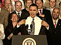Crowds Go Wild As Barack Obama amp 039 Strips amp 039  | BahVideo.com