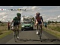 TOUR DE FRANCE 2011 stage 9 - car crashes into  | BahVideo.com