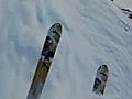 Avalanche Cliff BASE Jump Skiing | BahVideo.com