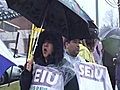 Workers Strike at Pocono Medical Center | BahVideo.com